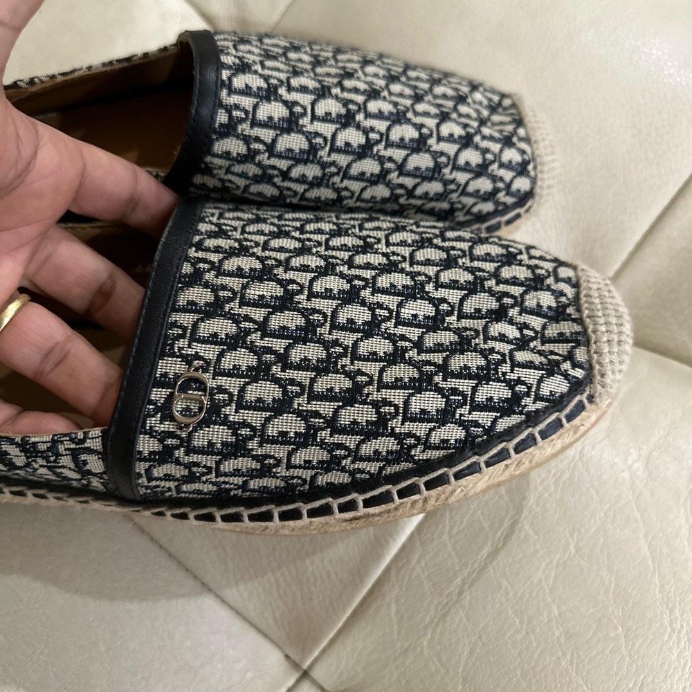 Christian Dior Oblique Monogram Paradise Espadrille Beige/Black - Picture 8 of 10